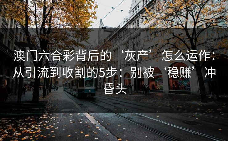 澳门六合彩背后的‘灰产’怎么运作：从引流到收割的5步：别被‘稳赚’冲昏头